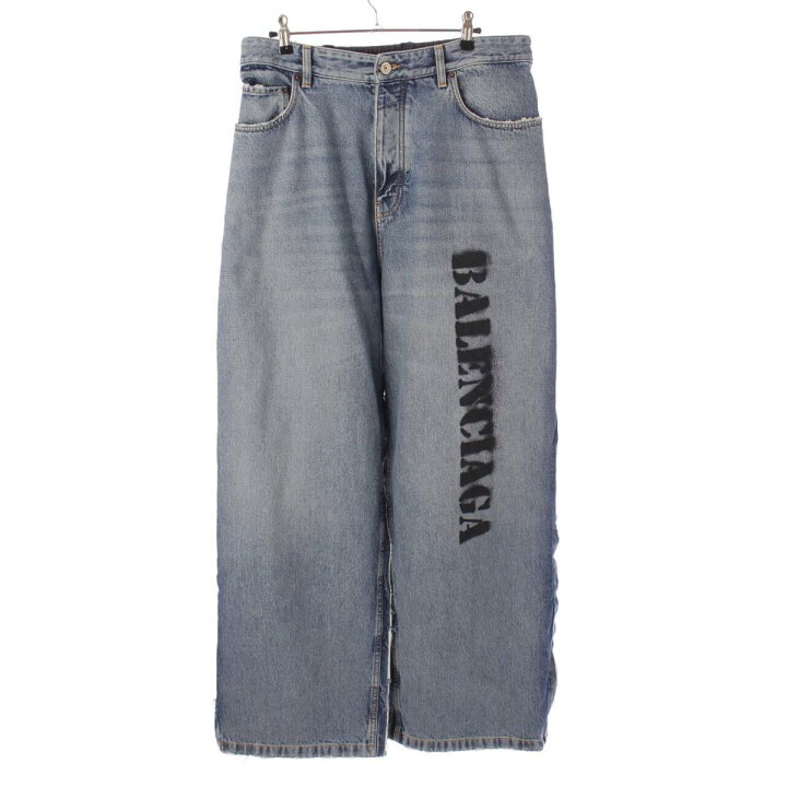楽天市場】バレンシアガ BALENCIAGA 23年 ロゴペイント 切替 ワイド 