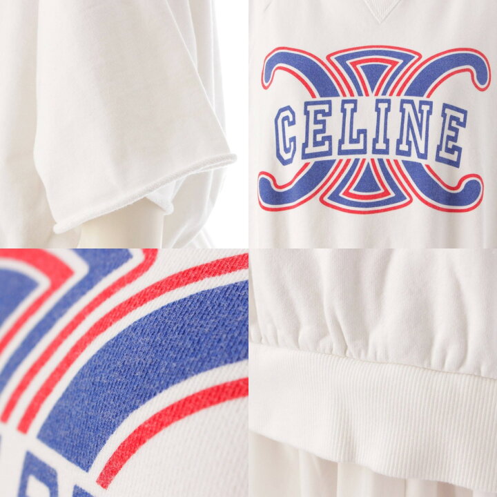 楽天市場】【セリーヌ】Celine トリオンフ プリント コットン ルーズ 