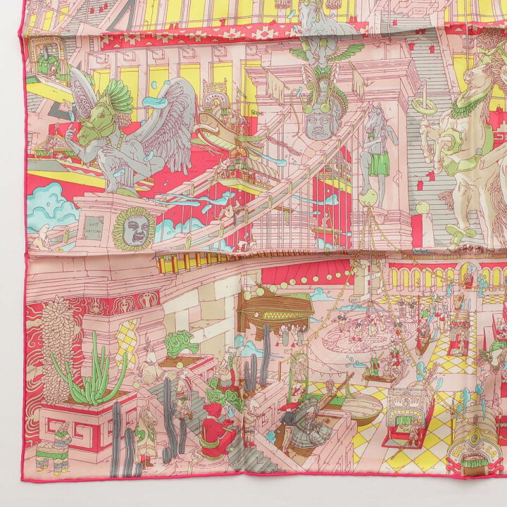 楽天市場】【エルメス】Hermes カレ90 シルク スカーフ Animapolis 