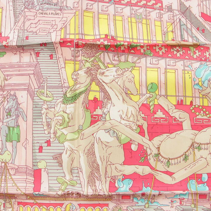 楽天市場】【エルメス】Hermes カレ90 シルク スカーフ Animapolis  
