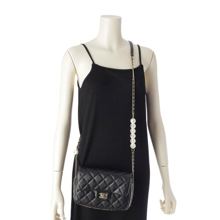 楽天市場】シャネル CHANEL 29番台 ラムスキン マトラッセ パール  