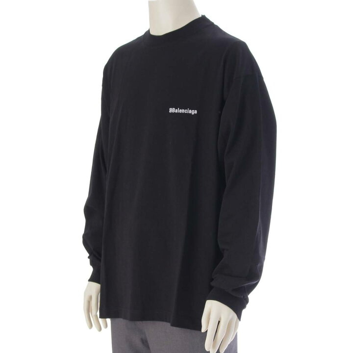 楽天市場】バレンシアガ BALENCIAGA 21年 ロゴ刺繍 長袖Tシャツ 