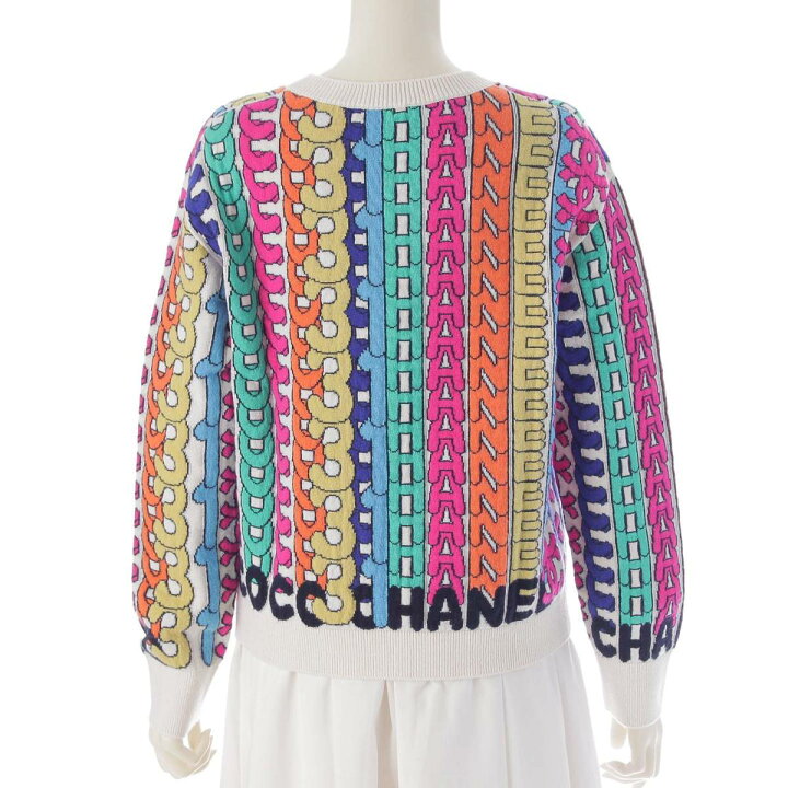 楽天市場】シャネル CHANEL カシミヤ ココマーク ロゴ ジャガード 長袖  