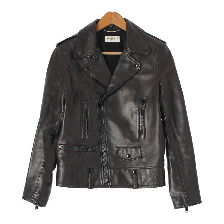 楽天市場】サンローラン 15AW エディ期 ラムスキン ジップアップ  