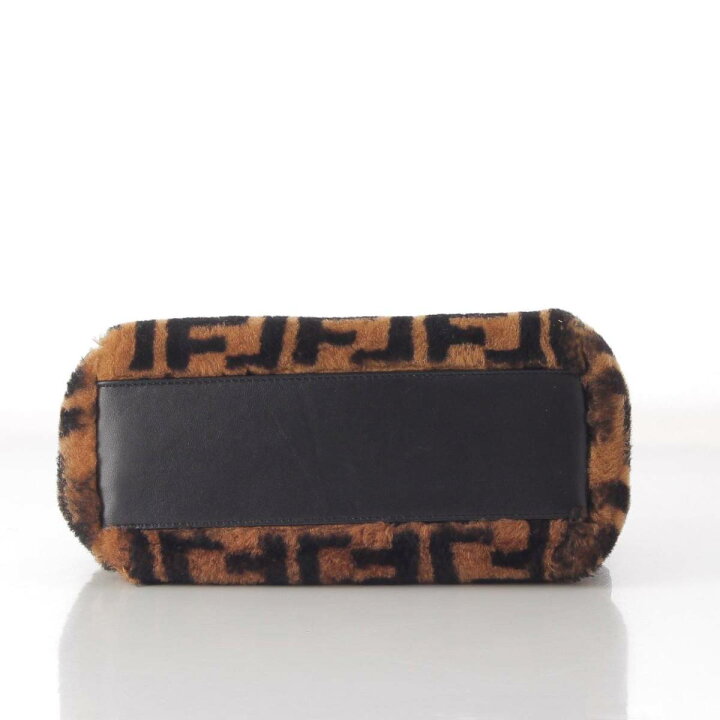 楽天市場】【フェンディ】Fendi ミニピーカブー ズッカ ファー レザー