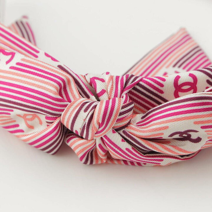 楽天市場】シャネル CHANEL ココマーク ストライプ リボン  