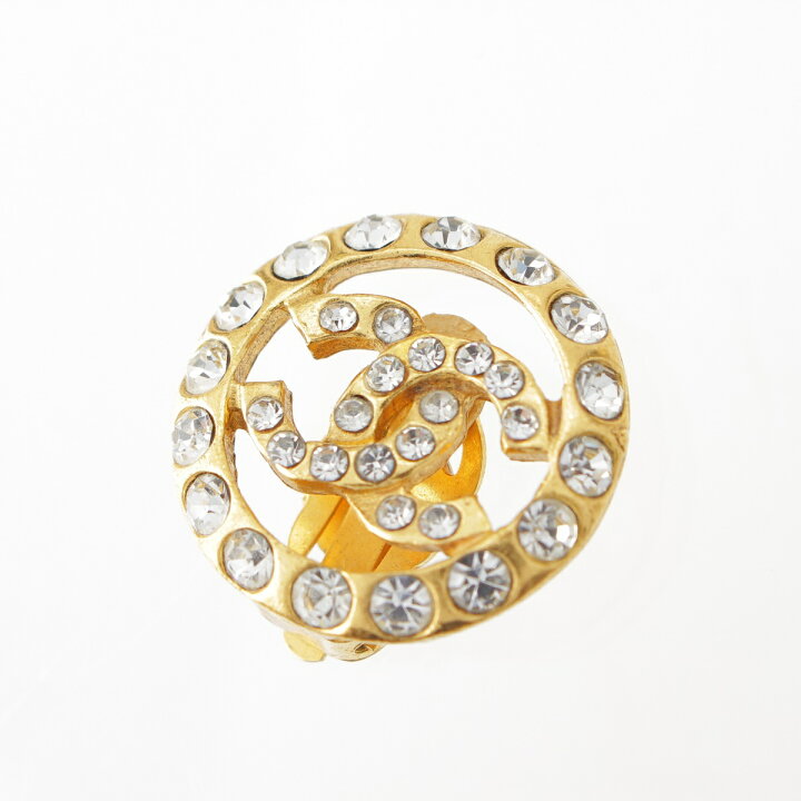 楽天市場】シャネル サークルココマーク ビジュー ラインストーン  