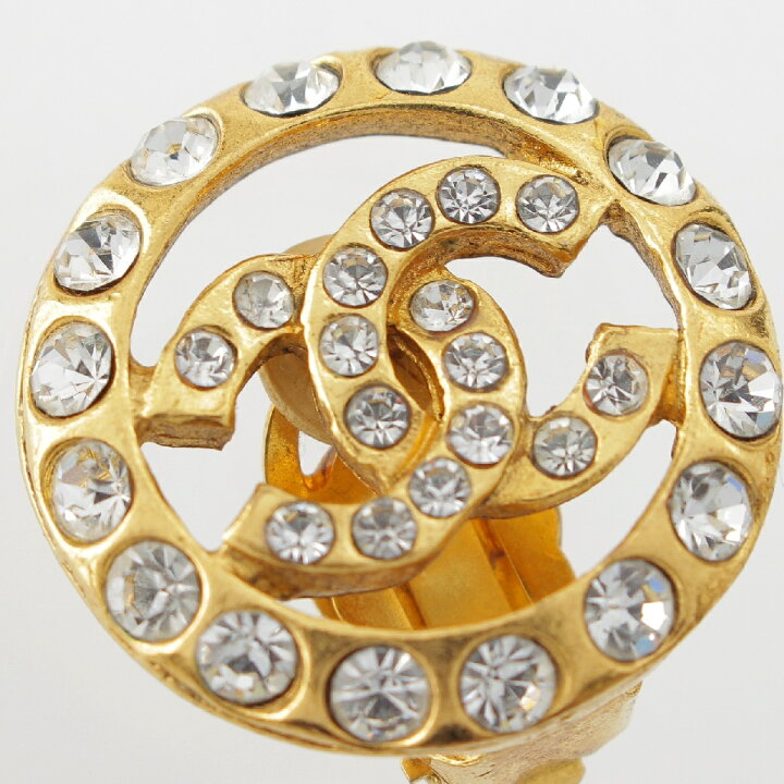 楽天市場】シャネル サークルココマーク ビジュー ラインストーン  