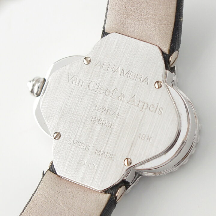 ヴァンクリーフ アーペル ヴィンテージアルハンブラ K18WG オニキス  