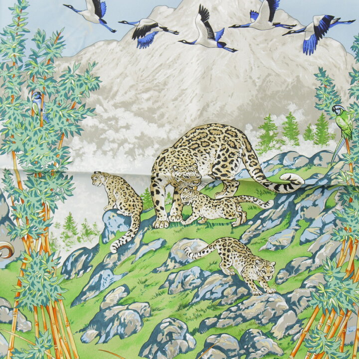 楽天市場】エルメス カレ90 SICHLIAN シチリアの動物 アニマル柄  