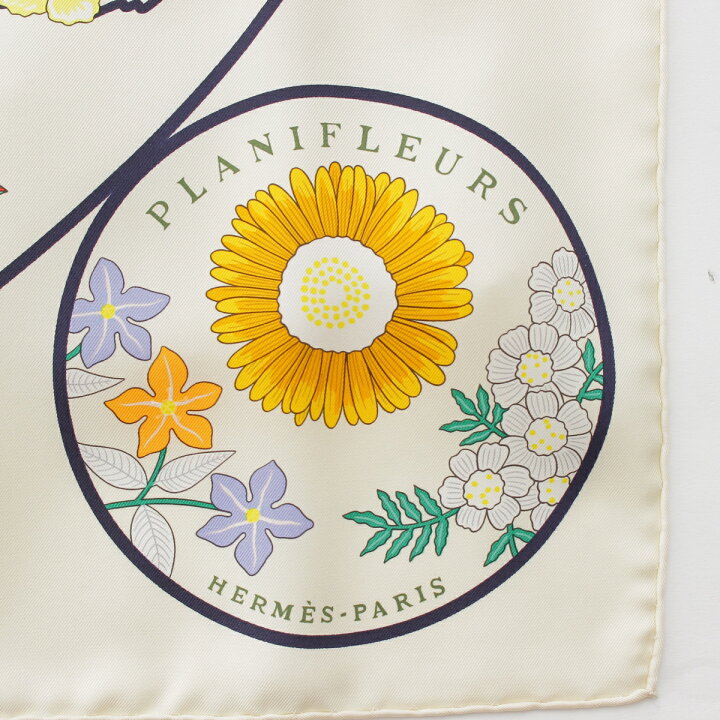 楽天市場】エルメス HERMES 24年 カレ90 シルク PLANIFLEURS  
