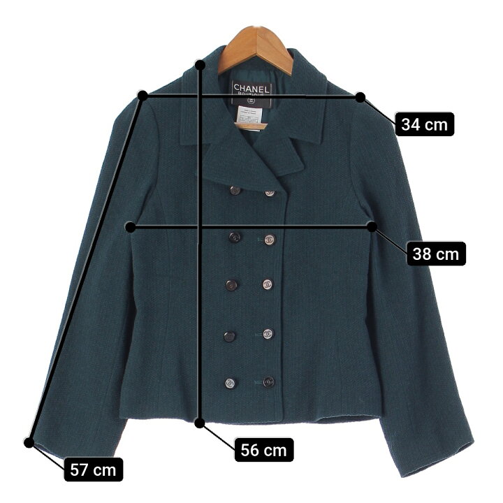 楽天市場】シャネル CHANEL 98A ウール ツイード ココマークボタン  