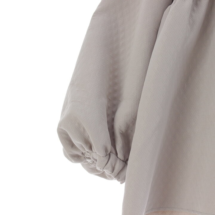 楽天市場】ヨリ yori 24SS キルトライクボリューム 長袖 ブラウス  