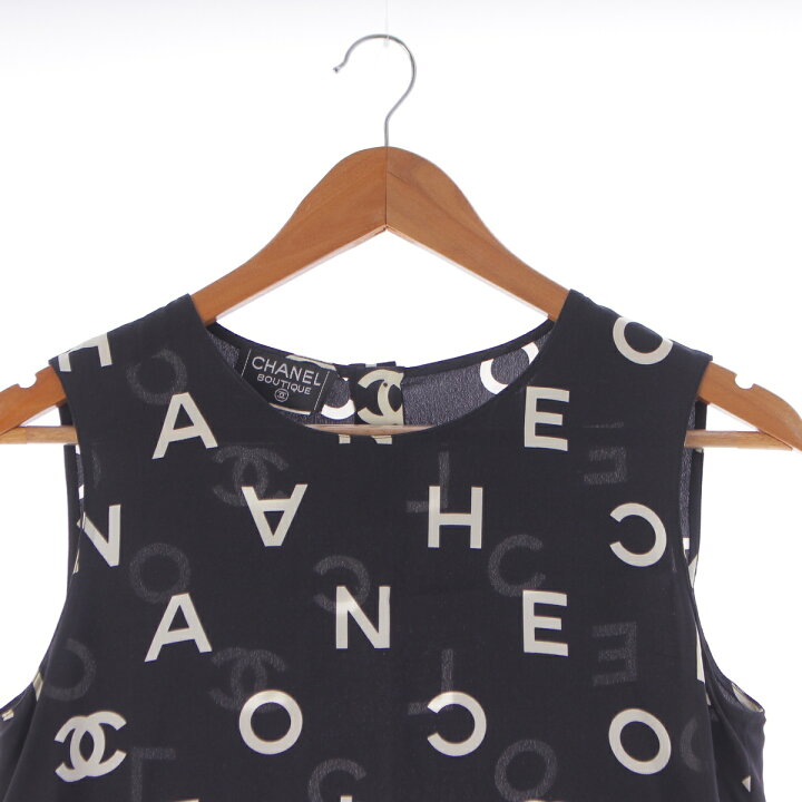楽天市場】シャネル CHANEL 97P シルク ココマーク ロゴ 総柄 