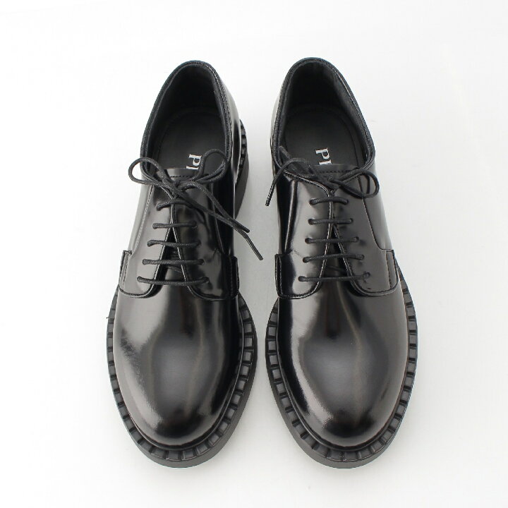 楽天市場】プラダ PRADA ブラッシュドレザー レースアップ プレーン 