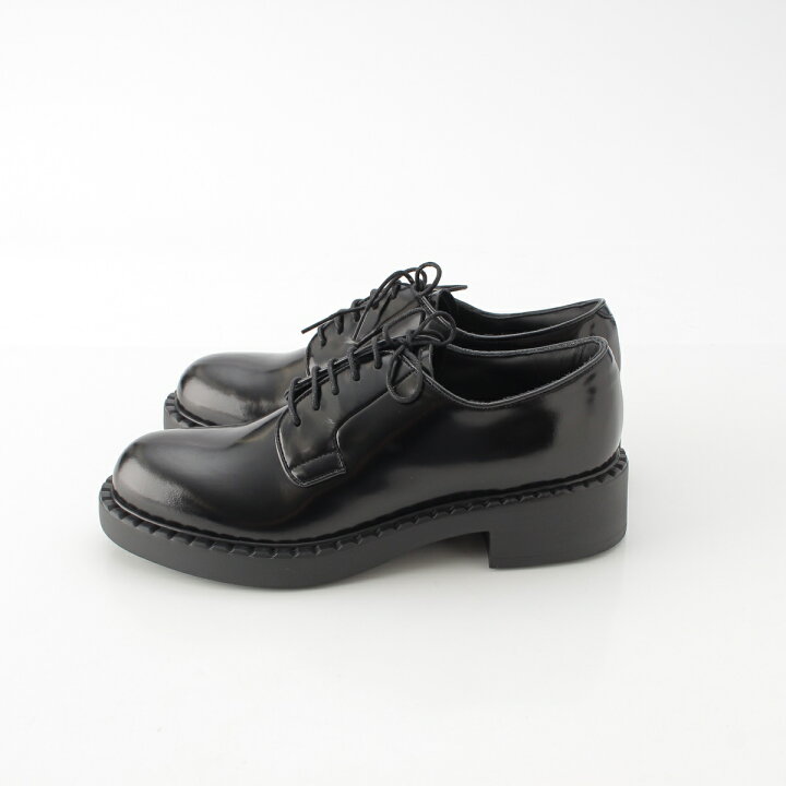 楽天市場】プラダ PRADA ブラッシュドレザー レースアップ プレーン 