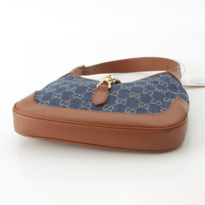 楽天市場】グッチ GUCCI ジャッキー 1961 スモール GG柄 デニム レザー  