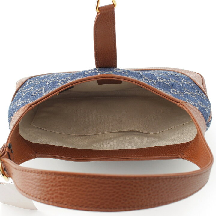 楽天市場】グッチ GUCCI ジャッキー 1961 スモール GG柄 デニム レザー  
