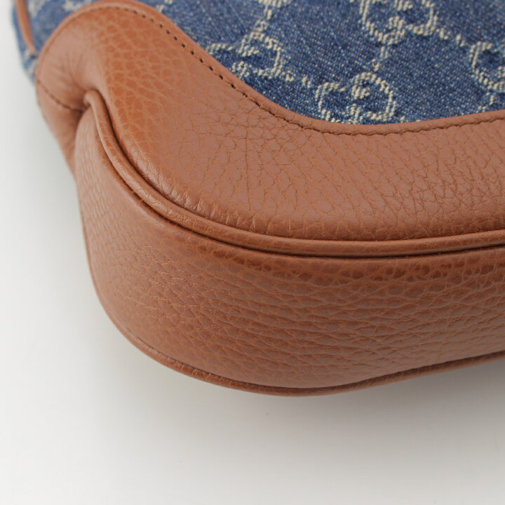 楽天市場】グッチ GUCCI ジャッキー 1961 スモール GG柄 デニム レザー  