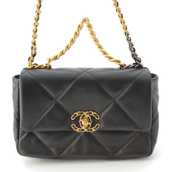 楽天市場】シャネル CHANEL 19 シャイニーラムスキン 2way チェーン  