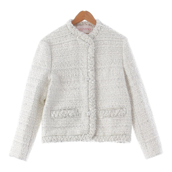 中古・古着通販】VALENTINO (ヴァレンティノ) ショート丈ツイード 