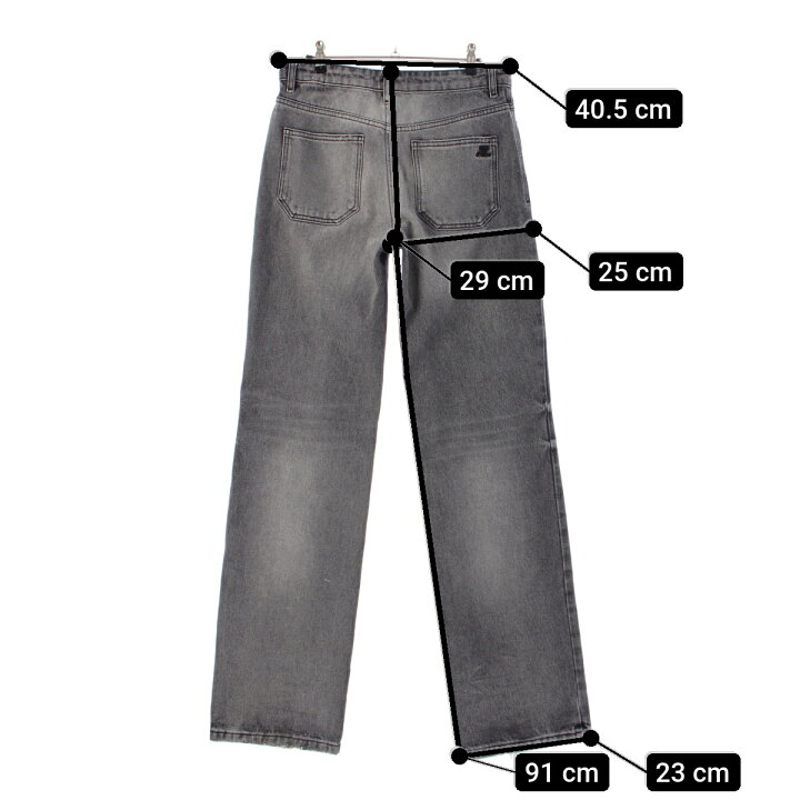 楽天市場】クレージュ courreges ダメージ加工 ワイド デニムパンツ  