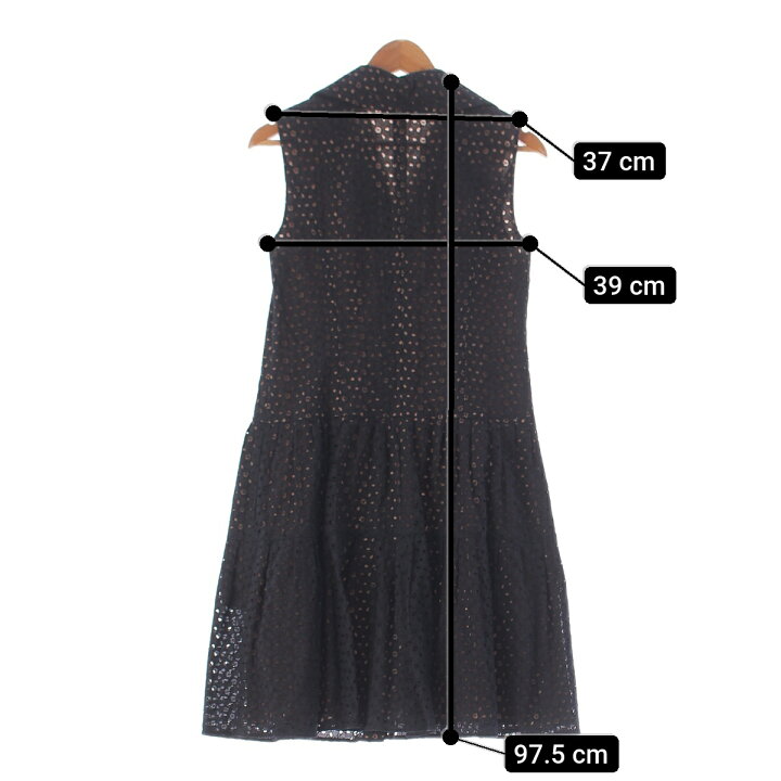 楽天市場】フォクシー FOXEY コットン ノースリーブ 総レース 刺繍  