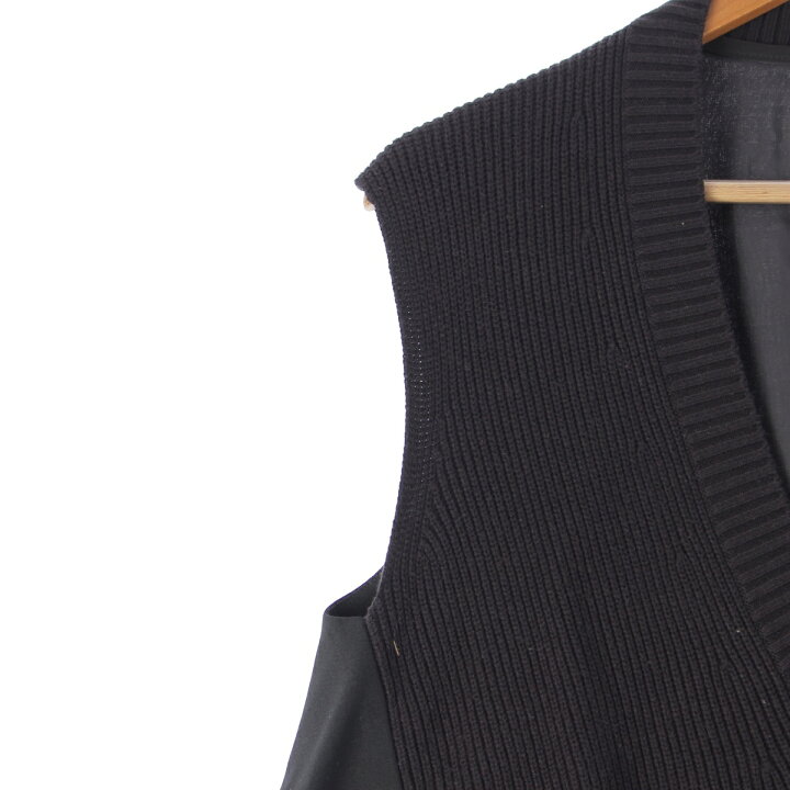 楽天市場】サカイ Sacai 21年 コットン Vネック ドッキング ニット切替 