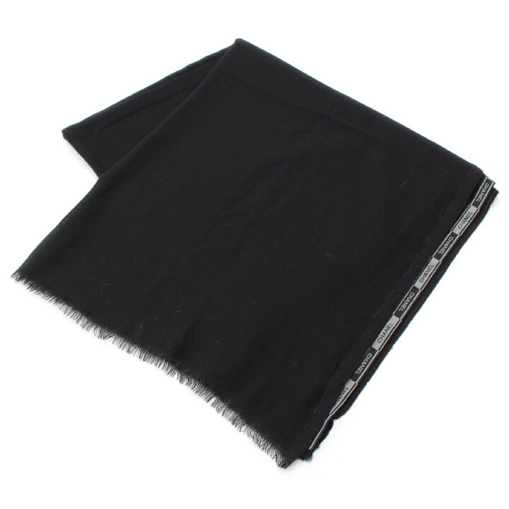 楽天市場】シャネル CHANEL カシミヤ ロゴテープ フリンジ 大判 