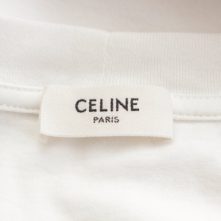 楽天市場】セリーヌ CELINE 24年 コットン CELINE PARISロゴ ルーズ 