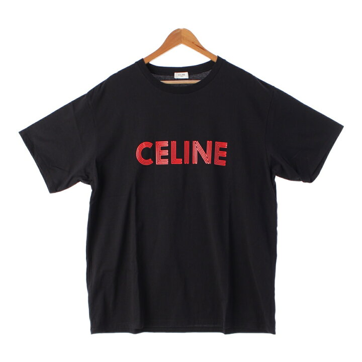 楽天市場】セリーヌ CELINE 23年 コットン CELINEロゴ プリント ルーズ 