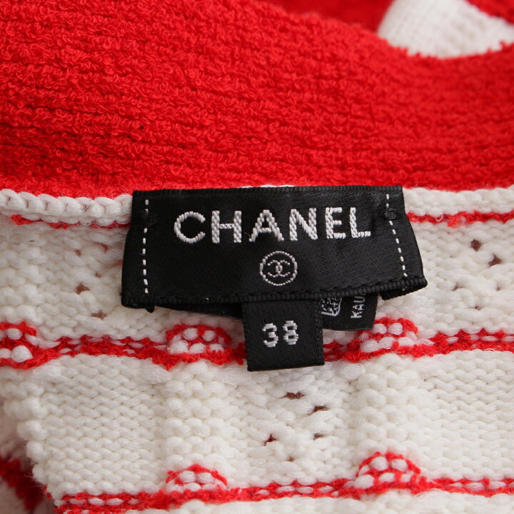 楽天市場】シャネル CHANEL 23SS コットン ラインストーン ビジュー 