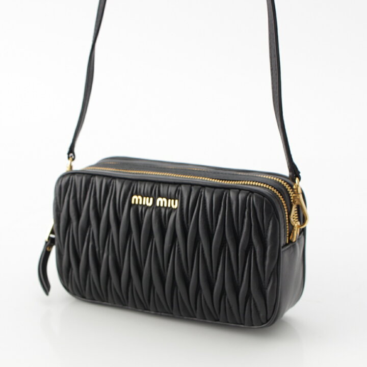 楽天市場】ミュウミュウ MIUMIU マテラッセ レザー ダブルジップ ミニ 