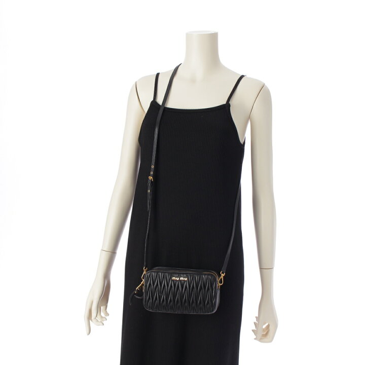 楽天市場】ミュウミュウ MIUMIU マテラッセ レザー ダブルジップ ミニ  