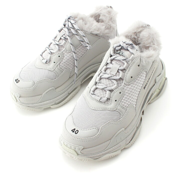 楽天市場】バレンシアガ BALENCIAGA トリプルS ファー メッシュ 
