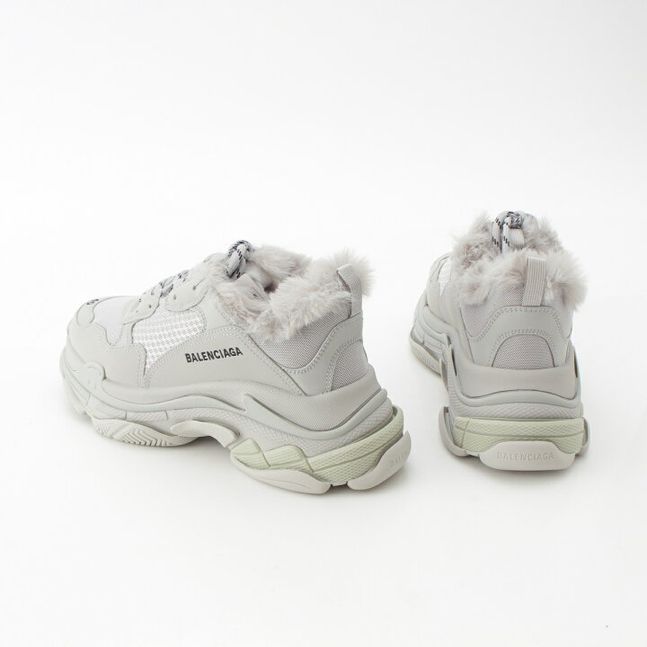 楽天市場】バレンシアガ BALENCIAGA トリプルS ファー メッシュ 