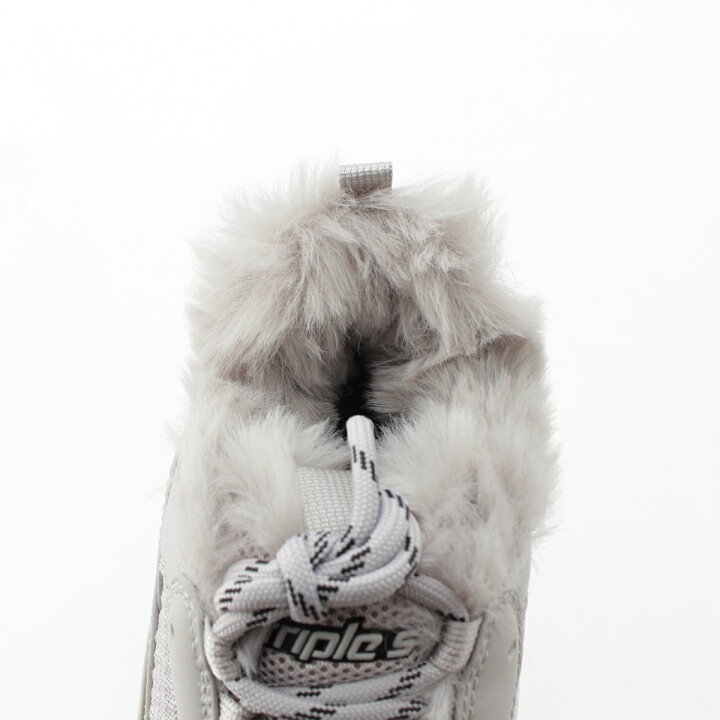 楽天市場】バレンシアガ BALENCIAGA トリプルS ファー メッシュ 