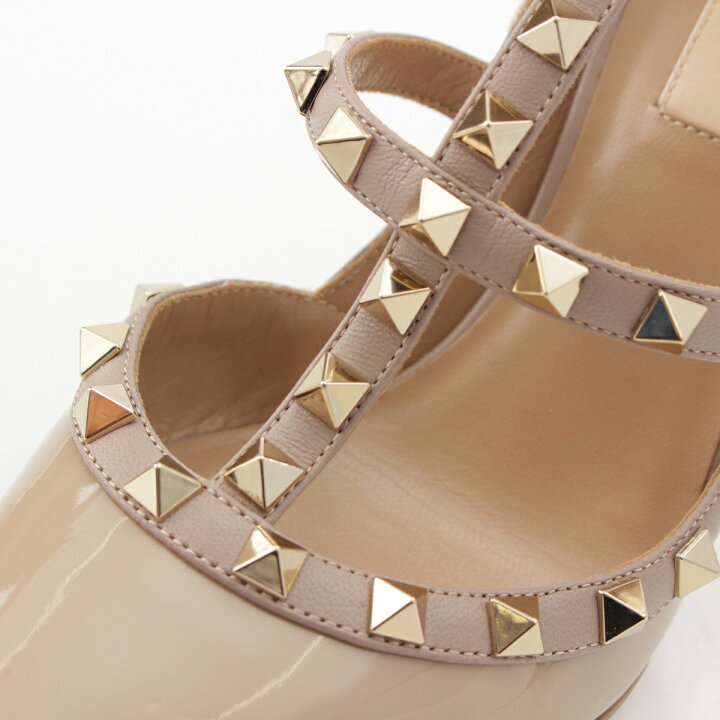 楽天市場】ヴァレンティノ VALENTINO パテントレザー ロックスタッズ  
