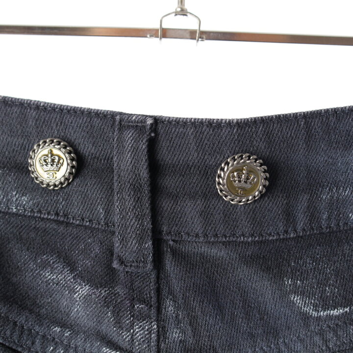 楽天市場】シャネル CHANEL 08A コットン ココボタン ペイント加工  