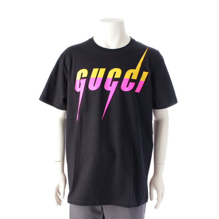 楽天市場】グッチ GUCCI コットン ロゴ プリント 半袖Tシャツ 
