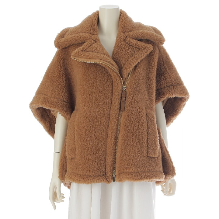 中古】Max Mara(マックスマーラ) テディベア ケープ ポンチョ 七分袖 