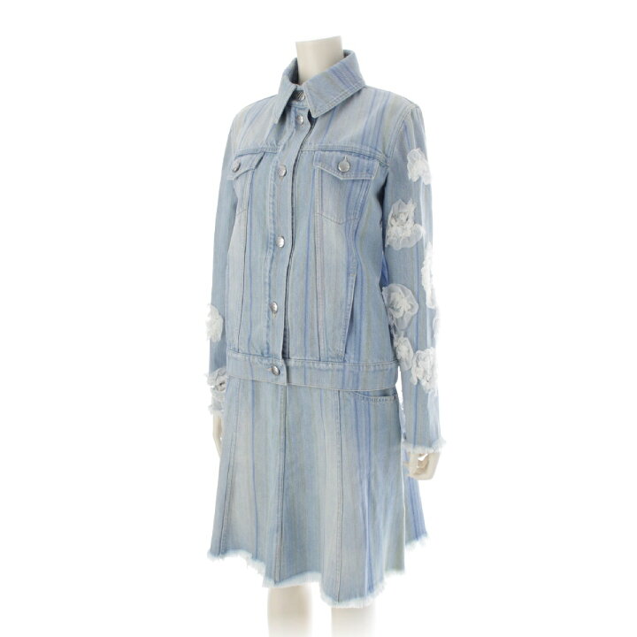 楽天市場】シャネル CHANEL 18SS コットンデニム カメリア ストライプ 