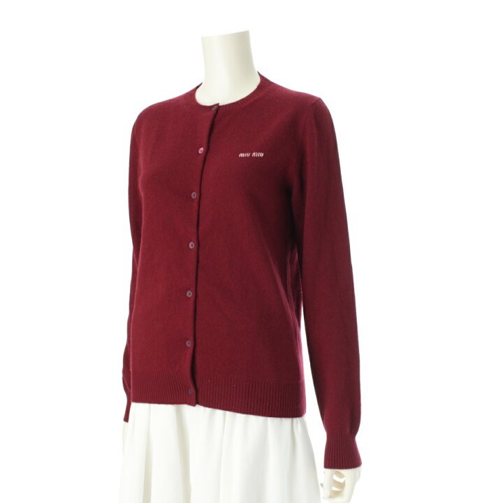 楽天市場】ミュウミュウ MIUMIU 24AW カシミヤ ロゴ クルーネック  