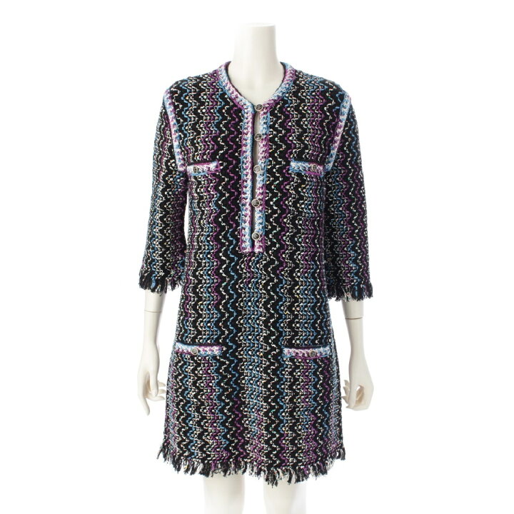 楽天市場】シャネル CHANEL 21年 コットン ツイード ココボタン  