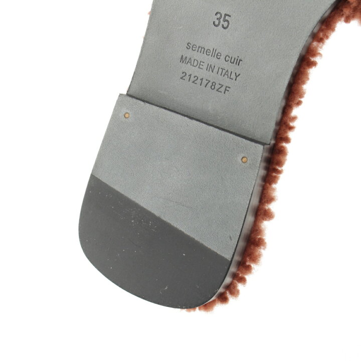 楽天市場】エルメス HERMES オラン ボア ムートン Hモチーフ フラット  