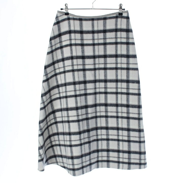 楽天市場】ドゥロワー Drawer ウール チェック柄 台形 ミディ スカート  