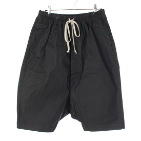 リックオウエンス Rick Owens 24年 Pods コットン カーゴ ショートパンツ ハーフ ボトムス RU02D6384 ブラック IT48【中古】【正規品保証】