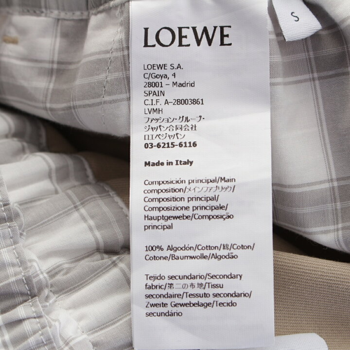 楽天市場】ロエベ LOEWE 25SS コットン アナグラムロゴ レイヤード  