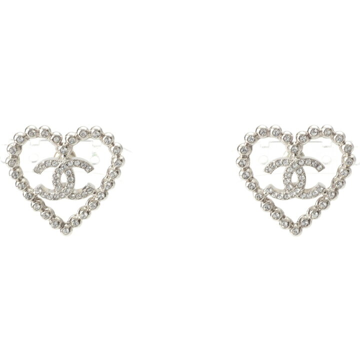 楽天市場】シャネル CHANEL C25P 両耳用 ココマーク ストーン ハート  
