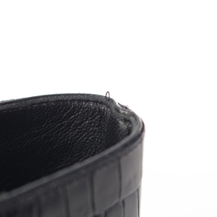 楽天市場】サンローラン SAINT LAURENT クロコ型押し サイドジップ 